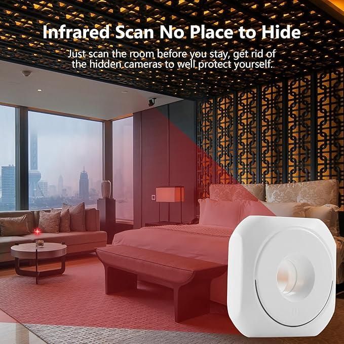 Mini Camera Detector – Portable Anti-Spy Device for Hidden Cameras & Surveillance Protection