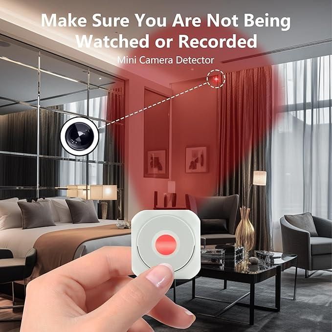 Mini Camera Detector – Portable Anti-Spy Device for Hidden Cameras & Surveillance Protection