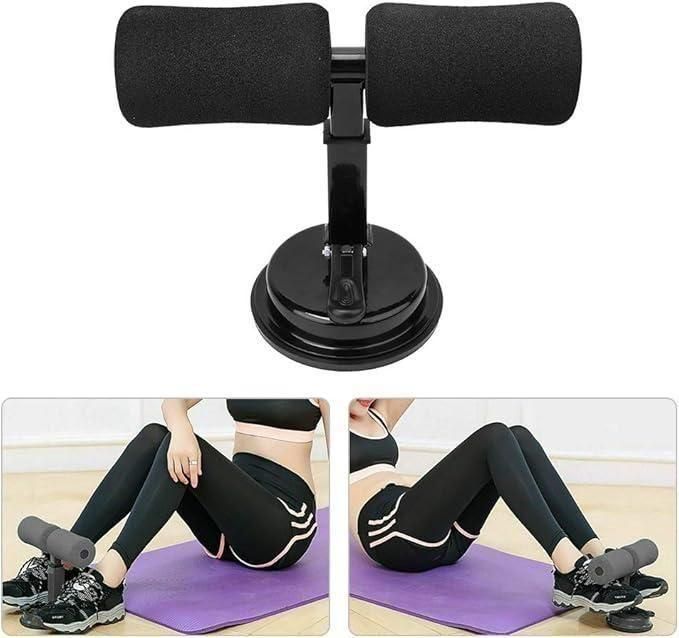 Sit Up Assistant Device Bar Abs Master Crunches Equipment Gym Equipment for Home Workout Abdominal Push Up Fitness Exercise Device with Self Suction Adjustable & Portable -Multicolor