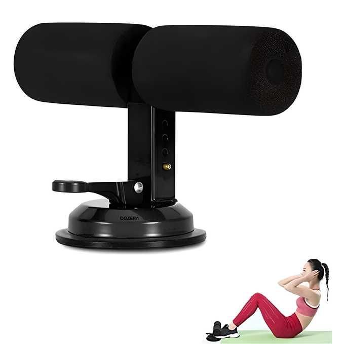 Sit Up Assistant Device Bar Abs Master Crunches Equipment Gym Equipment for Home Workout Abdominal Push Up Fitness Exercise Device with Self Suction Adjustable & Portable -Multicolor