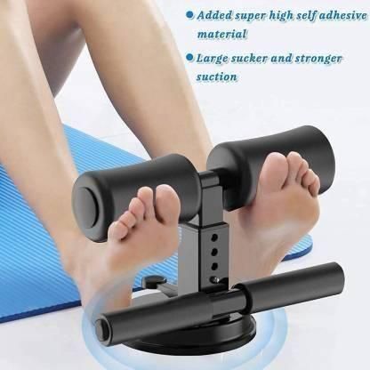 Sit Up Assistant Device Bar Abs Master Crunches Equipment Gym Equipment for Home Workout Abdominal Push Up Fitness Exercise Device with Self Suction Adjustable & Portable -Multicolor