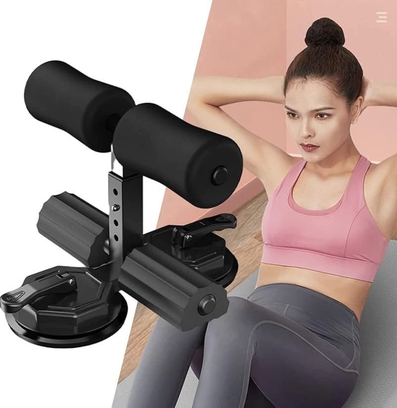 Sit Up Assistant Device Bar Abs Master Crunches Equipment Gym Equipment for Home Workout Abdominal Push Up Fitness Exercise Device with Self Suction Adjustable & Portable -Multicolor
