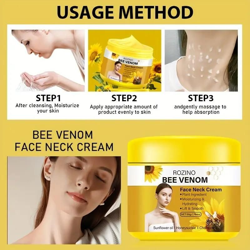 Bee Venom Face & Neck Cream – 50g | Anti-Aging, Lifting & Firming Skincare