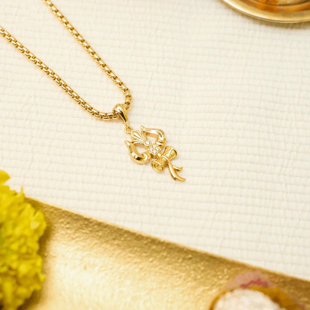 Trishul Pendant with Chain – A Symbolic Statement in a Modern Form
