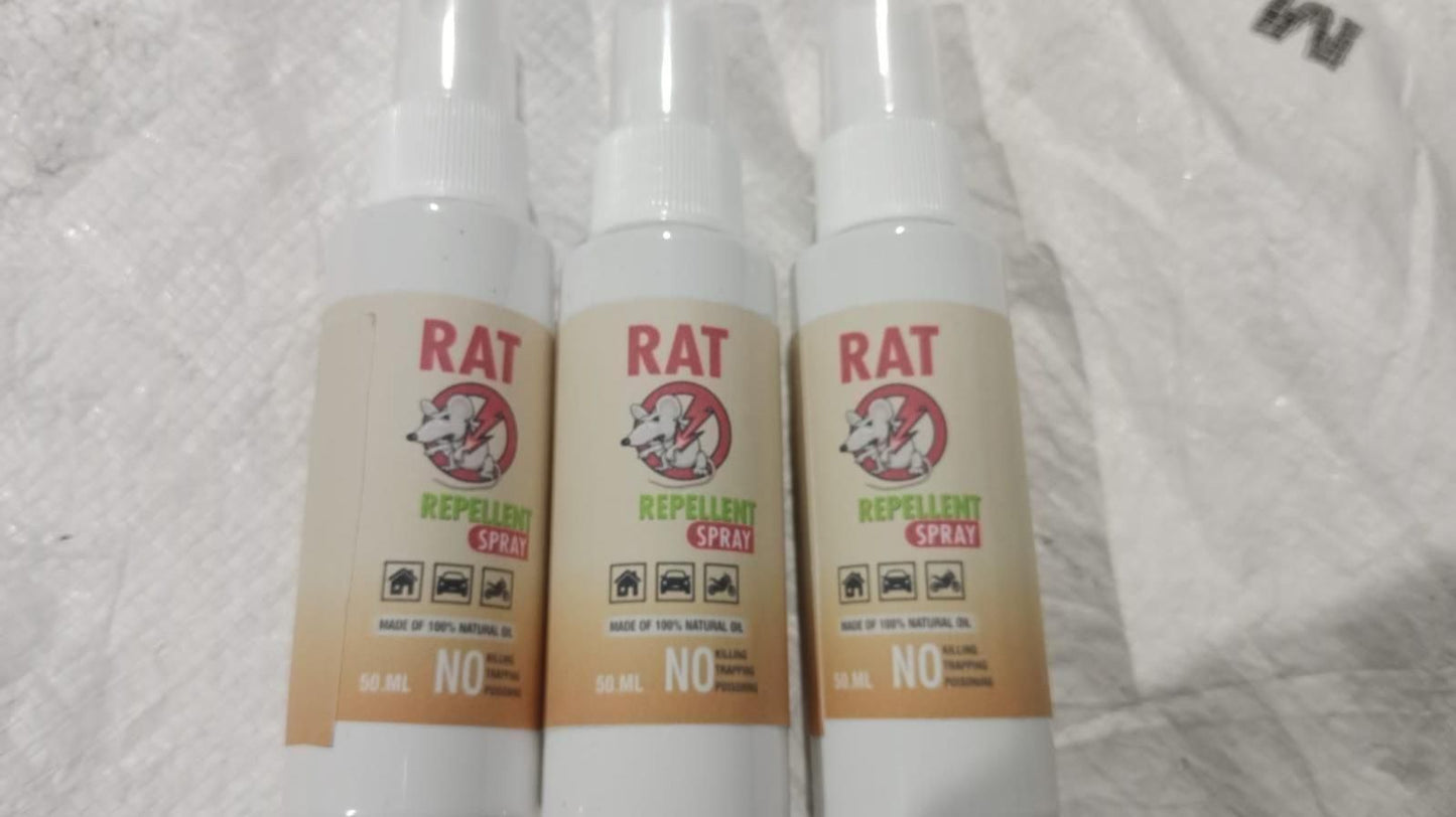Rat Repellent Spray – Triple-Pack for Indoor & Outdoor Rodent Control