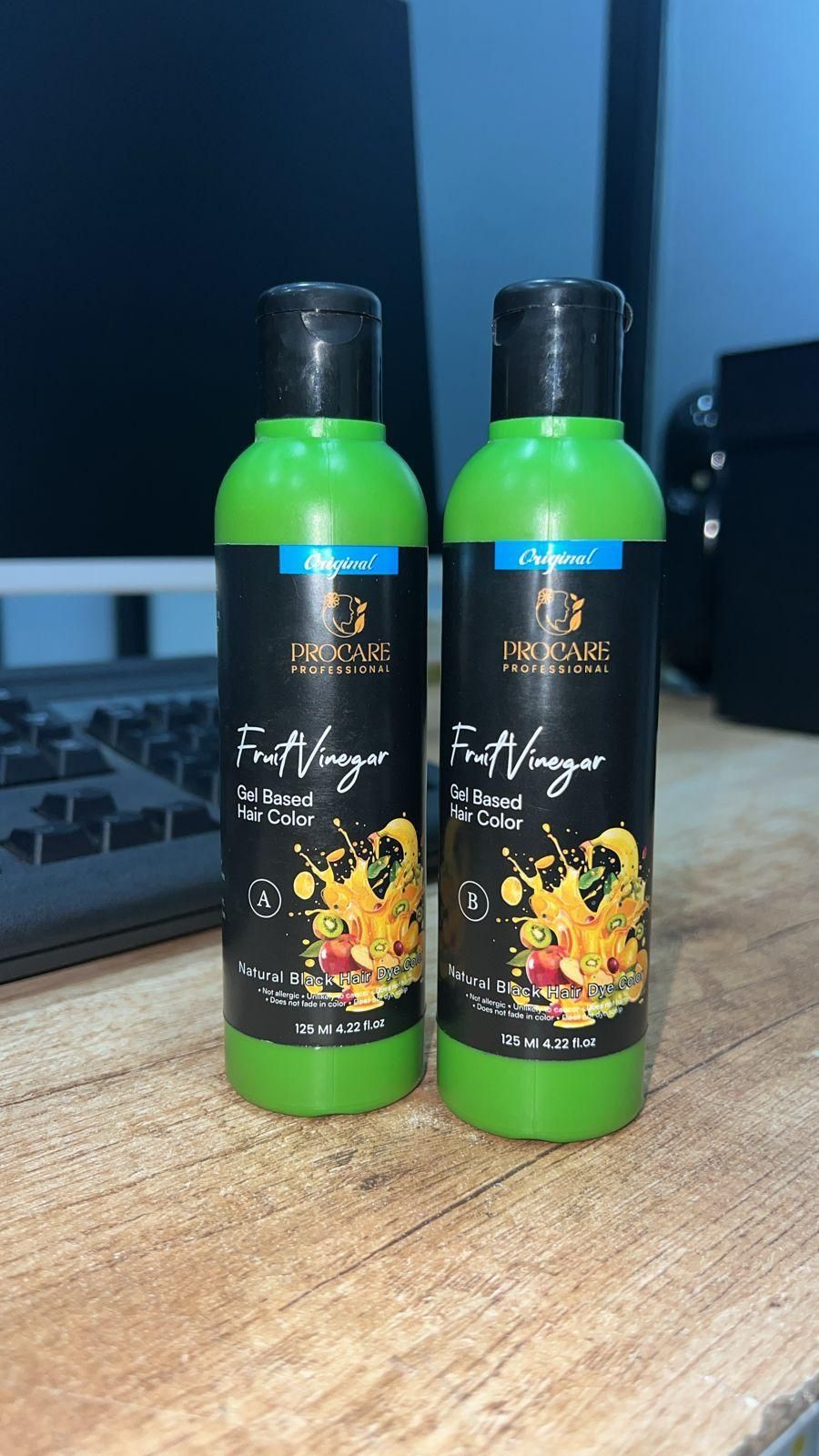 Fruit Vinegar Hair Color – Creamy Gel Formula (125ml, Pack of 2)
