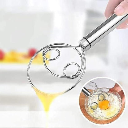 Dishwasher-Safe Danish Dough Whisk – Stainless Steel Bread Mixer for Effortless Dough Preparation