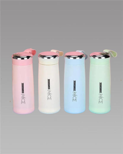 Welour Nice Print 400 ml Glass Water Bottle – Stylish, Durable, Healthy Hydration