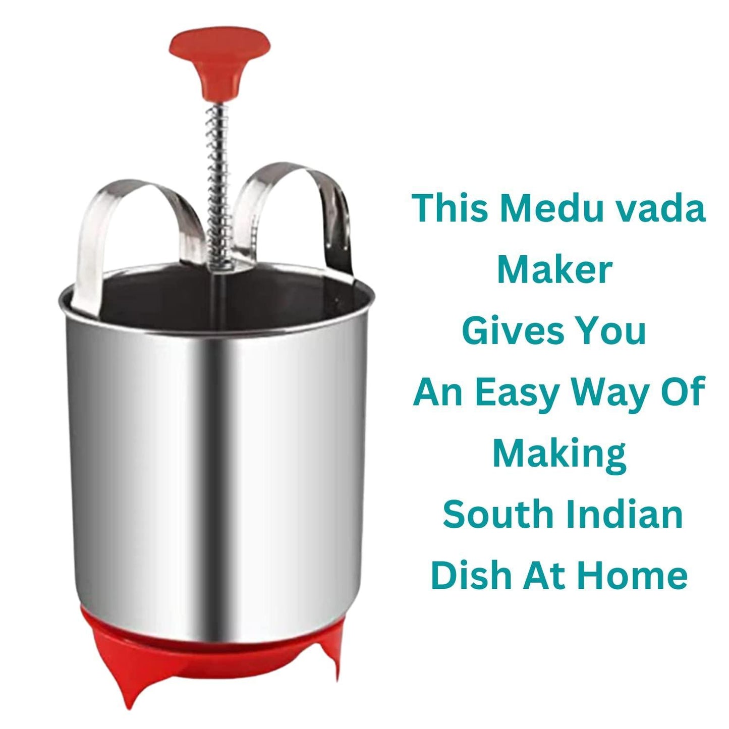 Stainless Steel Medu Vada Maker with Stand – Effortless Vada Preparation, Every Time