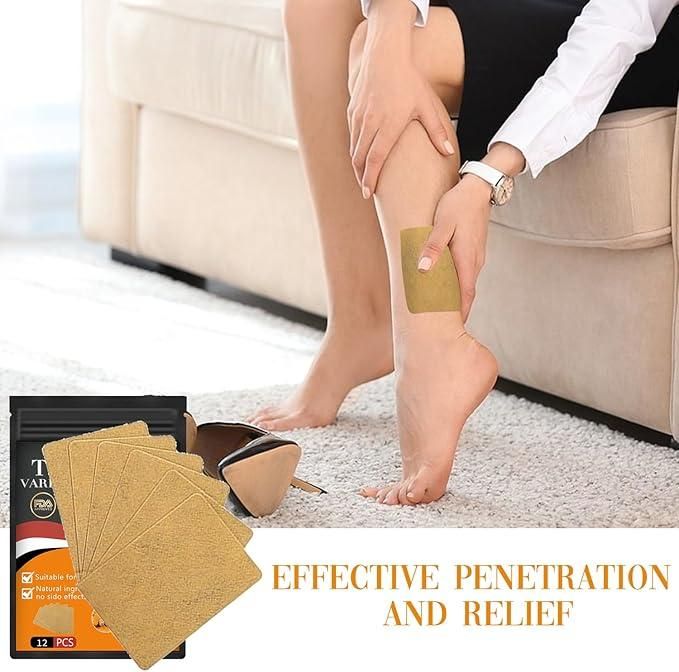 Turmeric Varicose Vein Patch – Natural Wellness Support (Pack of 10)