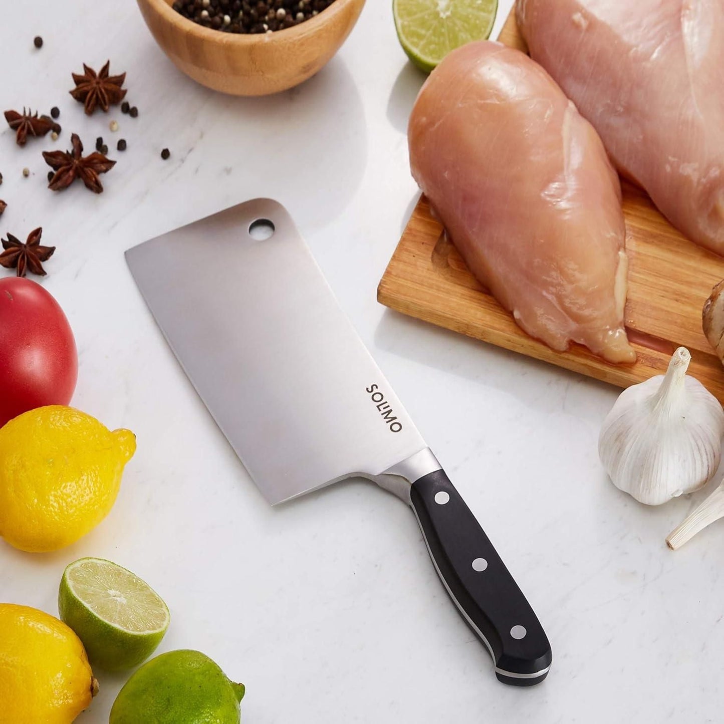 High-Carbon Stainless Steel Meat Cleaver for Kitchen