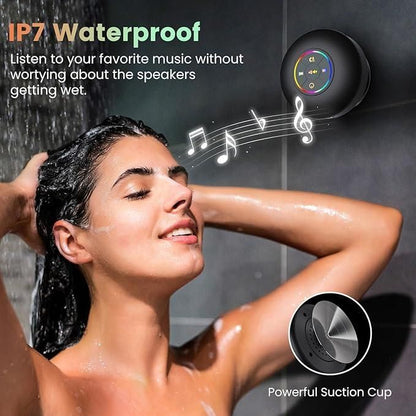Large Suction Cup Waterproof Bluetooth Speaker – Wireless, Portable & Shower-Ready