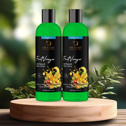 Fruit Vinegar Hair Color – Creamy Gel Formula (125ml, Pack of 2)