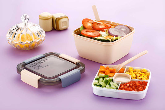 4-Compartment Lunch Boxes – Ideal for Healthy Meal Prep and Organized Eating