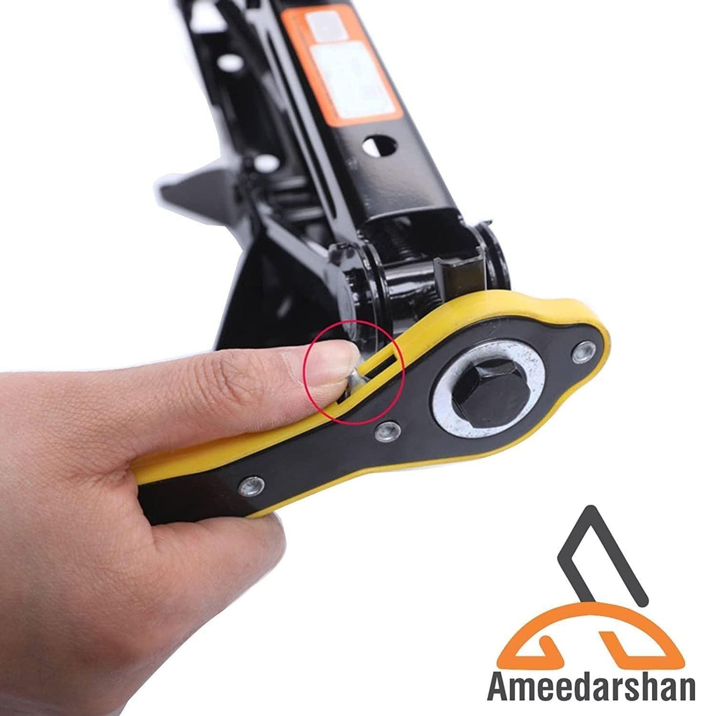 Car Jack and Lug Wrench – Heavy Duty Emergency Tool Kit for Cars & SUVs