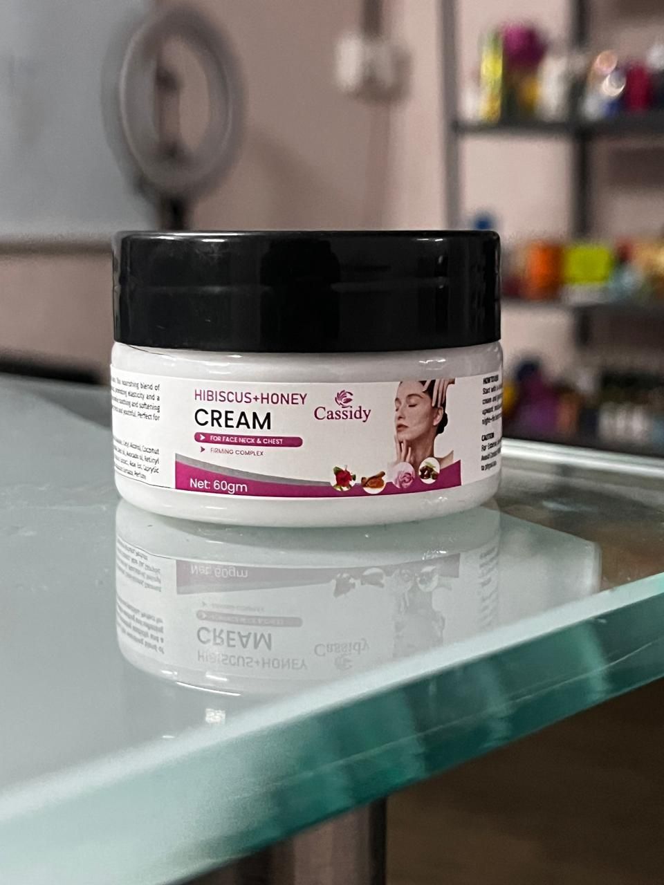 Cassidy Hibiscus & Honey Cream – 60g Daily Moisturizer for Face, Neck