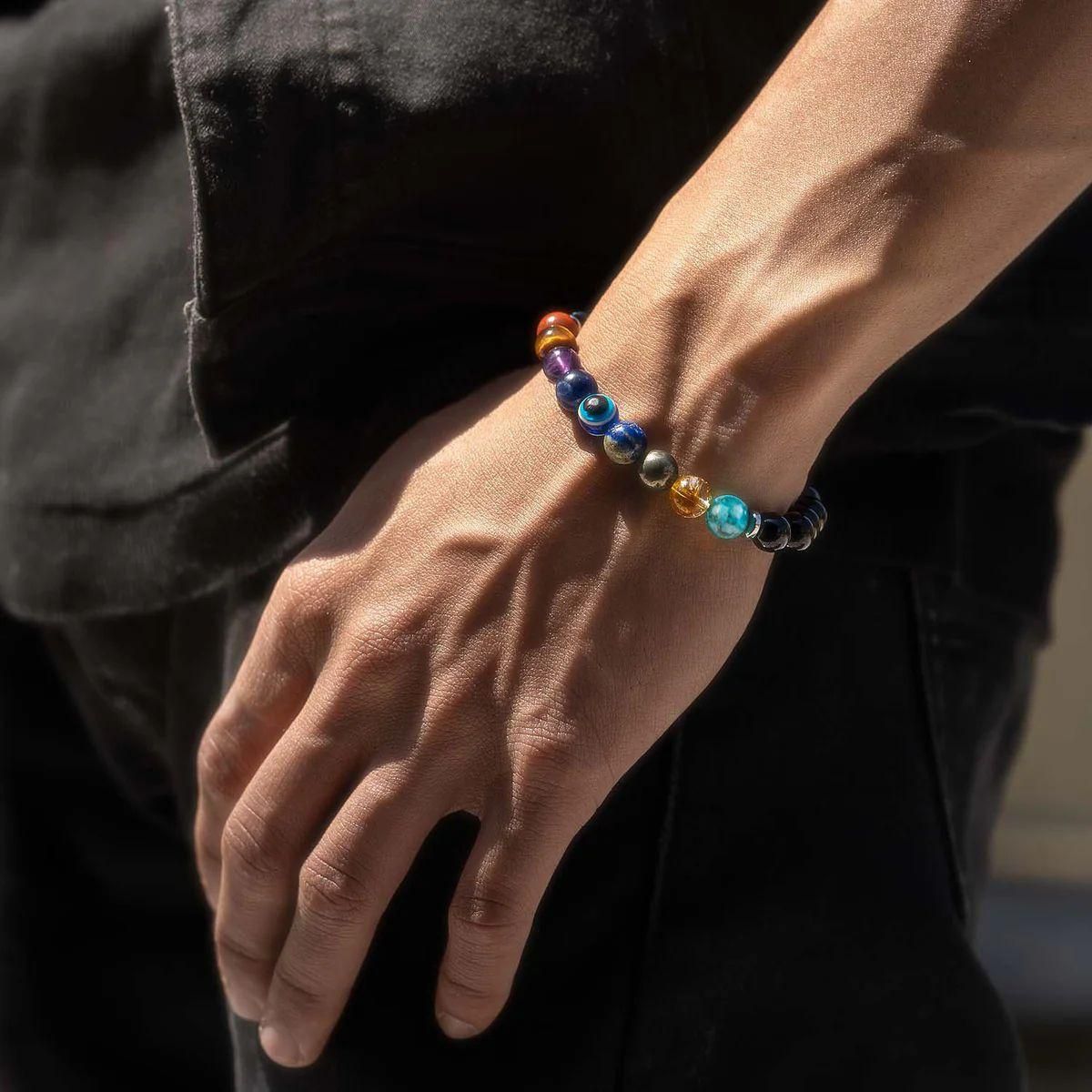 Super 9 Chakra Bracelet – Natural Energy Balancing Stone Beads