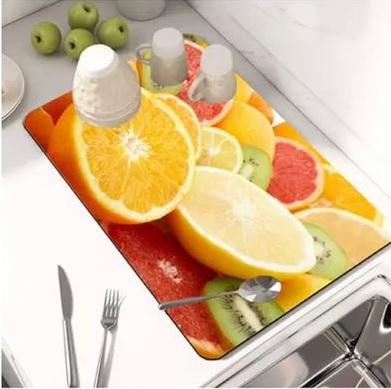 Dish Drying Mat (Assorted Colors) – Soft, Absorbent & Stylish Kitchen Essential