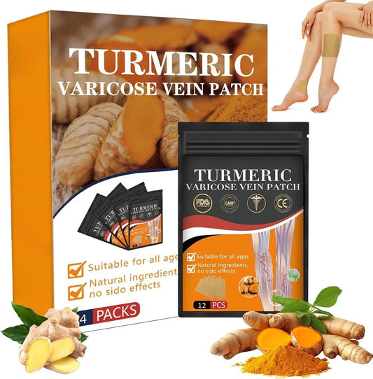 Turmeric Varicose Vein Patch – Natural Wellness Support (Pack of 10)