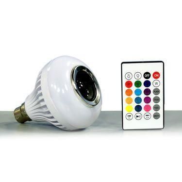 Bluetooth LED Bulb with Speaker & Remote | Color Changing Light | Smart Music Bulb