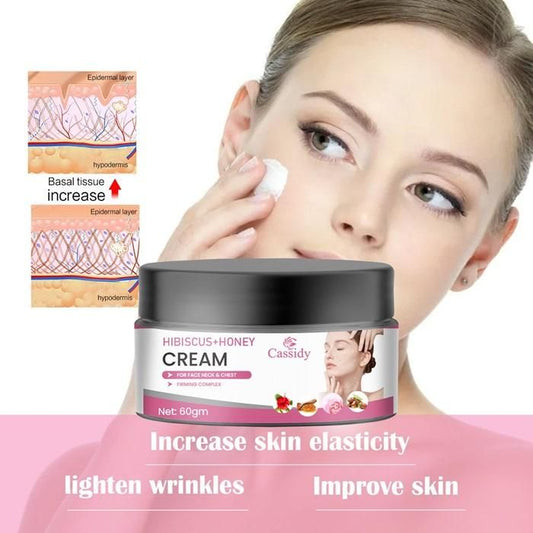 Cassidy Hibiscus & Honey Cream – 60g Daily Moisturizer for Face, Neck