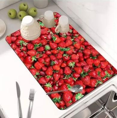 Dish Drying Mat (Assorted Colors) – Soft, Absorbent & Stylish Kitchen Essential