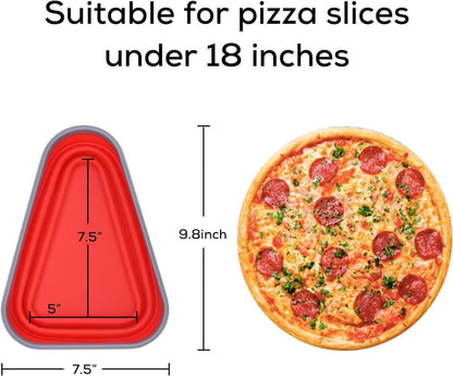Pizza Slice Storage Container with 5 Serving Trays – Convenient and Organized Snack Storage