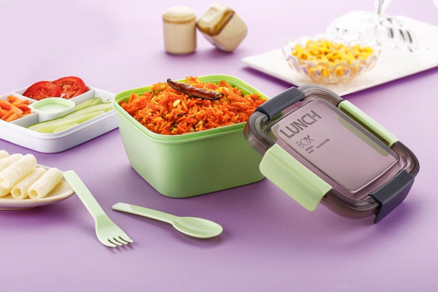 4-Compartment Lunch Boxes – Ideal for Healthy Meal Prep and Organized Eating