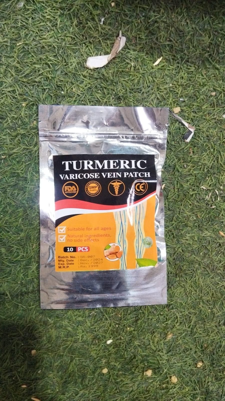 Turmeric Varicose Vein Patch – Natural Wellness Support (Pack of 10)