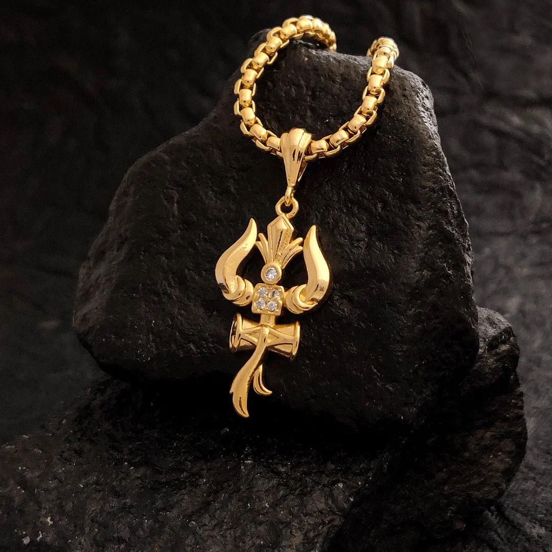 Trishul Pendant with Chain – A Symbolic Statement in a Modern Form