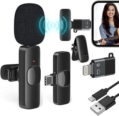 Wireless Microphone – Plug &amp; Play Mic for Mobile, Vlogging, YouTube, and Online Meetings | Digito Shoppy