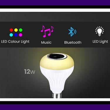 Bluetooth LED Bulb with Speaker & Remote | Color Changing Light | Smart Music Bulb