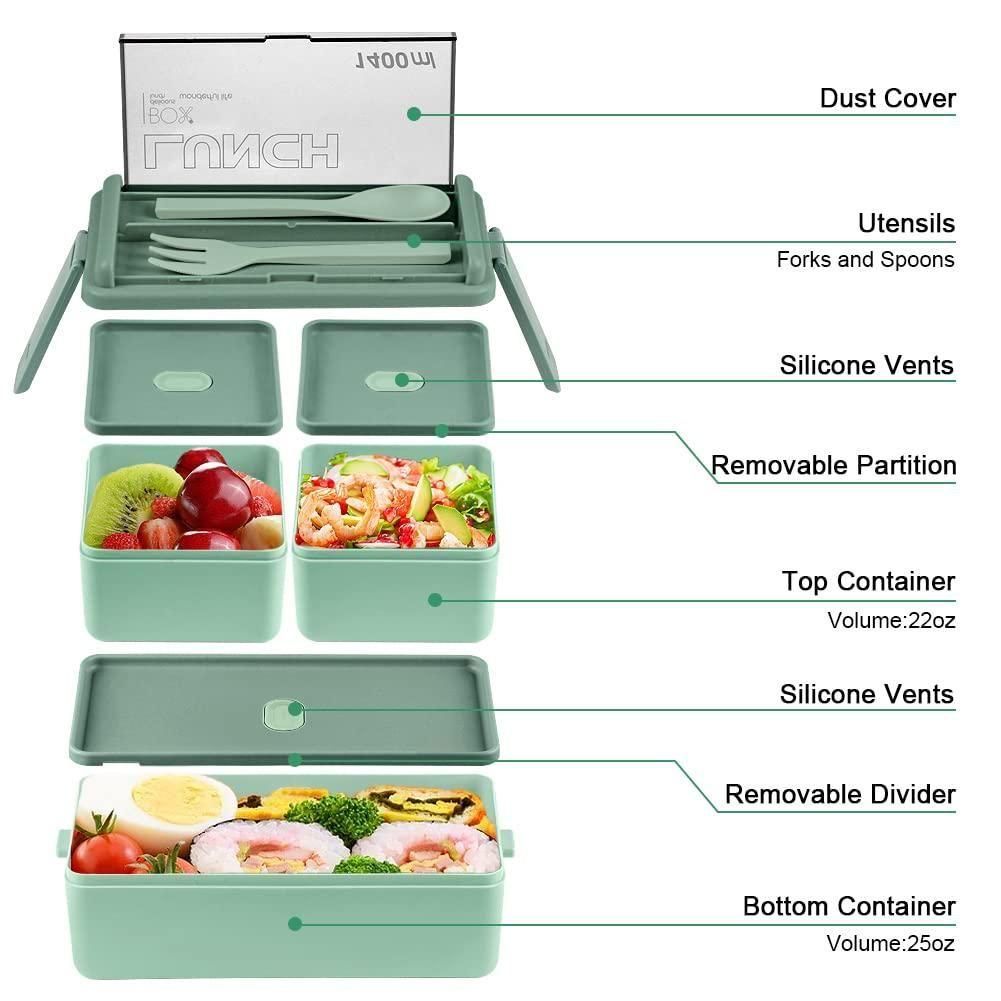 Bento-Style Compartment Lunch Box – Streamlined Meals, Fresh and Balanced